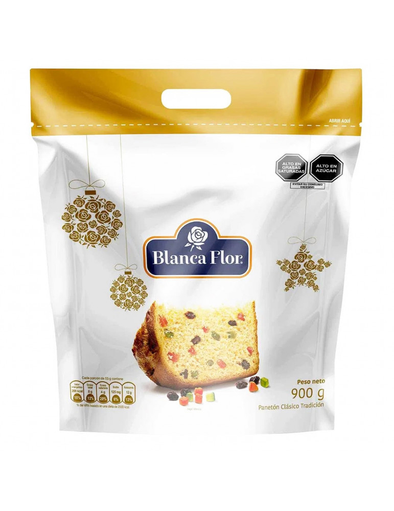 PANETON BLANCA FLOR BOLSA X 900 GR.