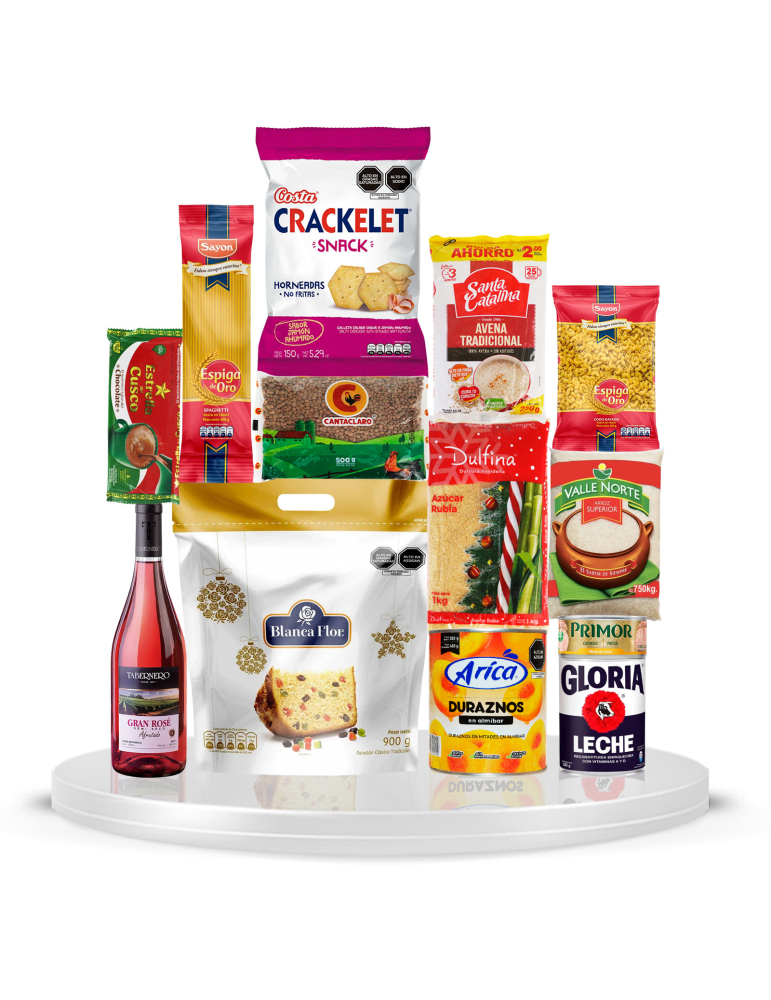 CAJA NAVIDEÑA PAPA NOEL