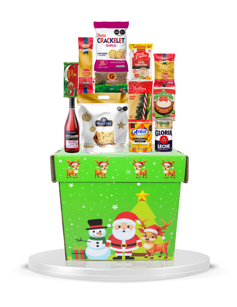 CAJA NAVIDEÑA PAPA NOEL
