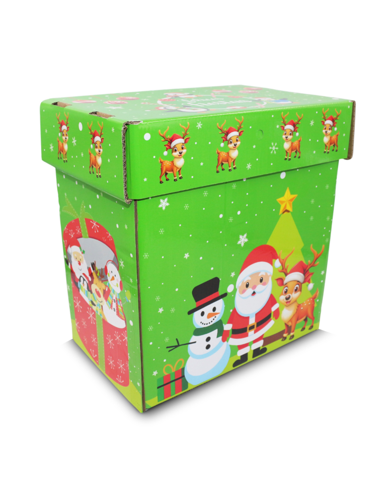 CAJA NAVIDEÑA PAPA NOEL
